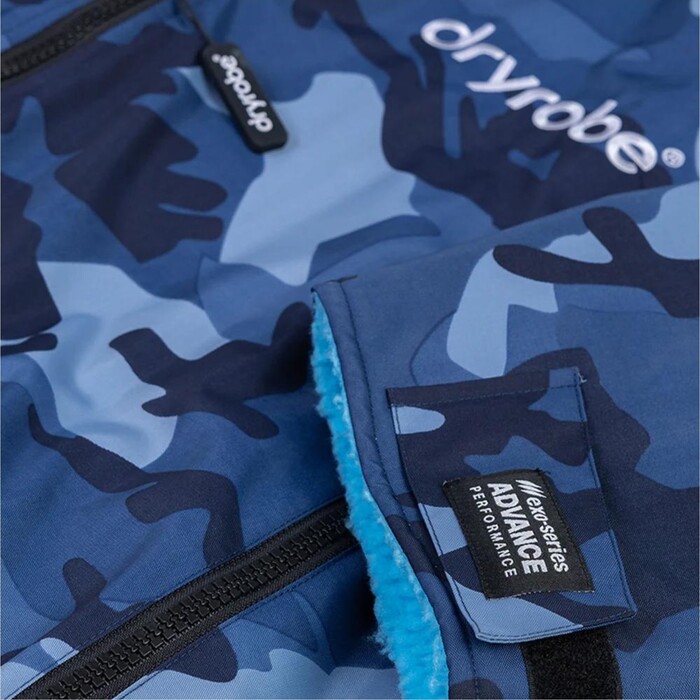 2024 Dryrobe Advance Cambio De Manga Larga Robe V3 DALSV3 - Blue Camo / Blue